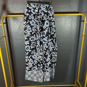 LOFT Black wide leg  crop for Casual Resort Wear